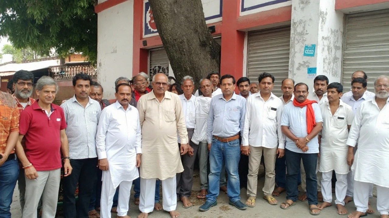 लखीमपुर दशहरा मेले में दुकान मालिकों का विरोध: शुल्क में कटौती व सेट‑अप अवधि में बढ़ोतरी की मांग