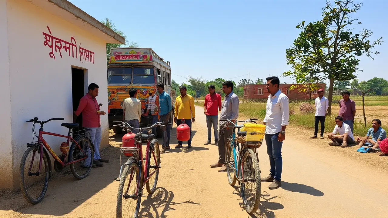 कुछेरा में एलपीजी की कमी: सुबह 5 बजे से भीड़, शिक्षा प्रभावित