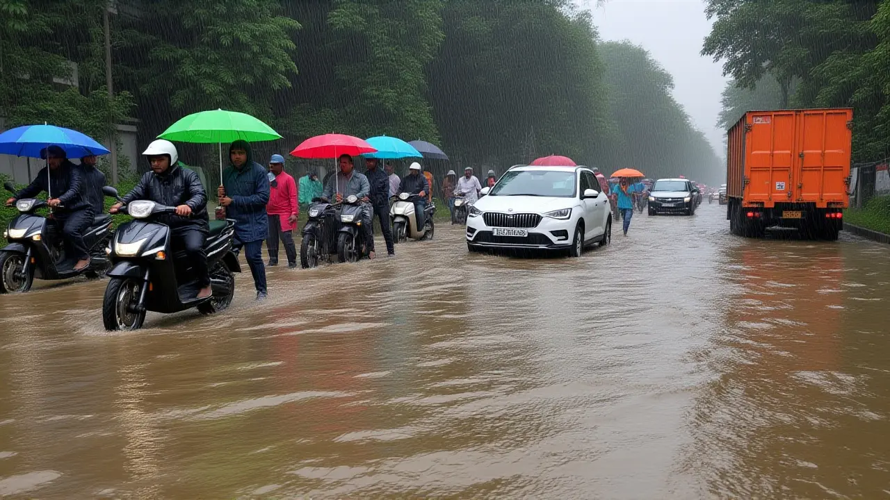 मुंबई में 200 मिमी बारिश: रेल-सड़क जाम, ट्रैक क्षति